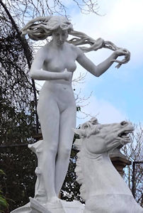 The Oceanides, statues in York House Gardens. Photo by Brian Kerr