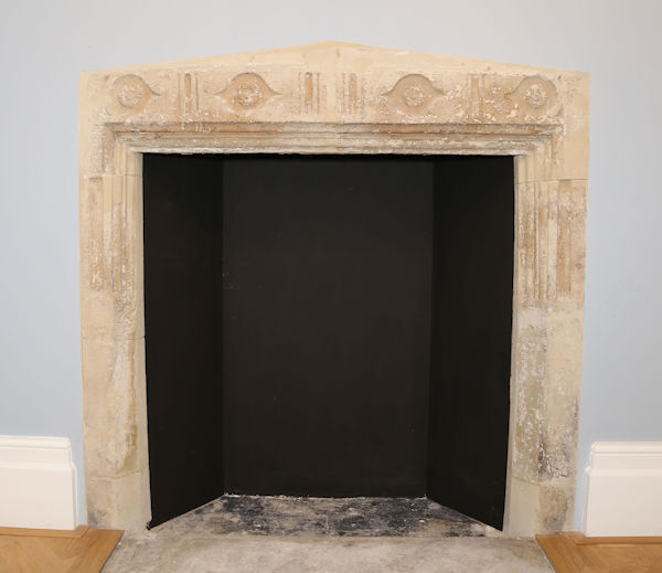 Tudor fireplace in Room 1, York House